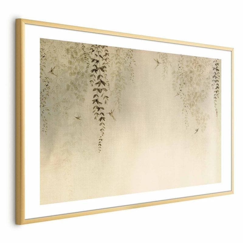 Poster - Beige Hummingbirds in Poster e stampe Collezione Casa - Trebisacce, commercioVirtuoso.it