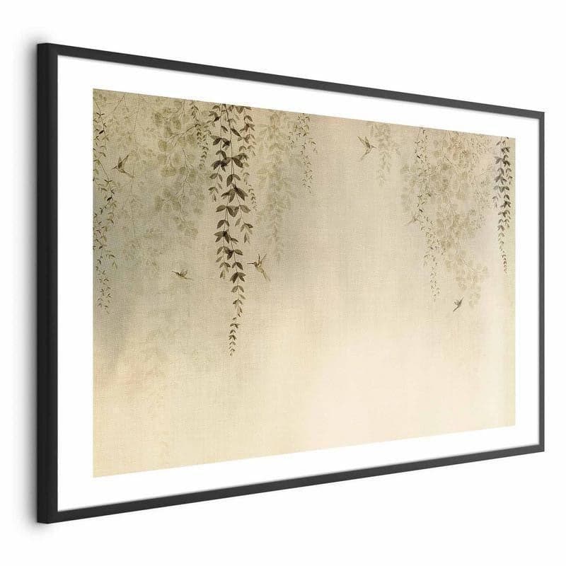 Poster - Beige Hummingbirds in Poster e stampe Collezione Casa - Trebisacce, commercioVirtuoso.it