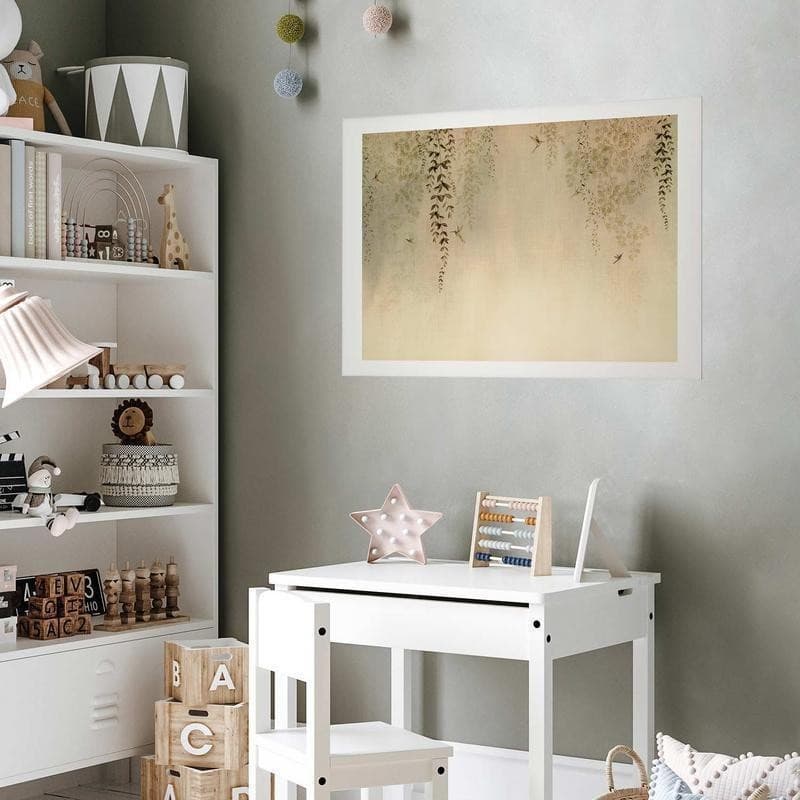 Poster - Beige Hummingbirds in Poster e stampe Collezione Casa - Trebisacce, commercioVirtuoso.it