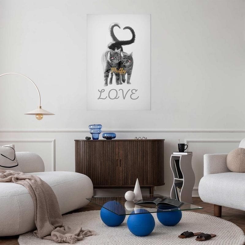 Poster - Fluffy Love in Poster e stampe Collezione Casa - Trebisacce, commercioVirtuoso.it