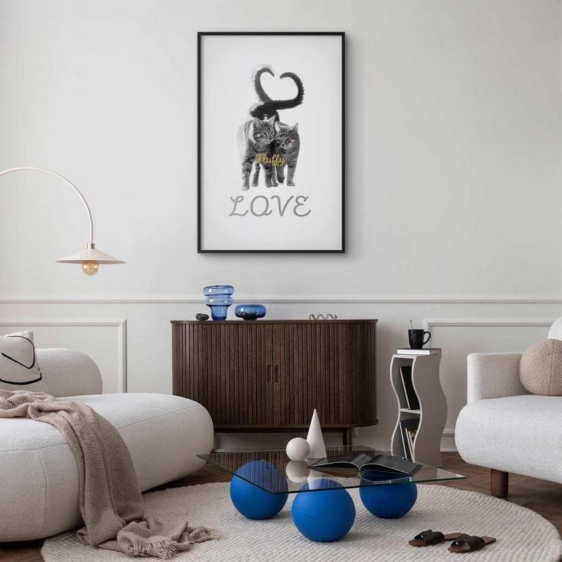 Poster - Fluffy Love in Poster e stampe Collezione Casa - Trebisacce, commercioVirtuoso.it