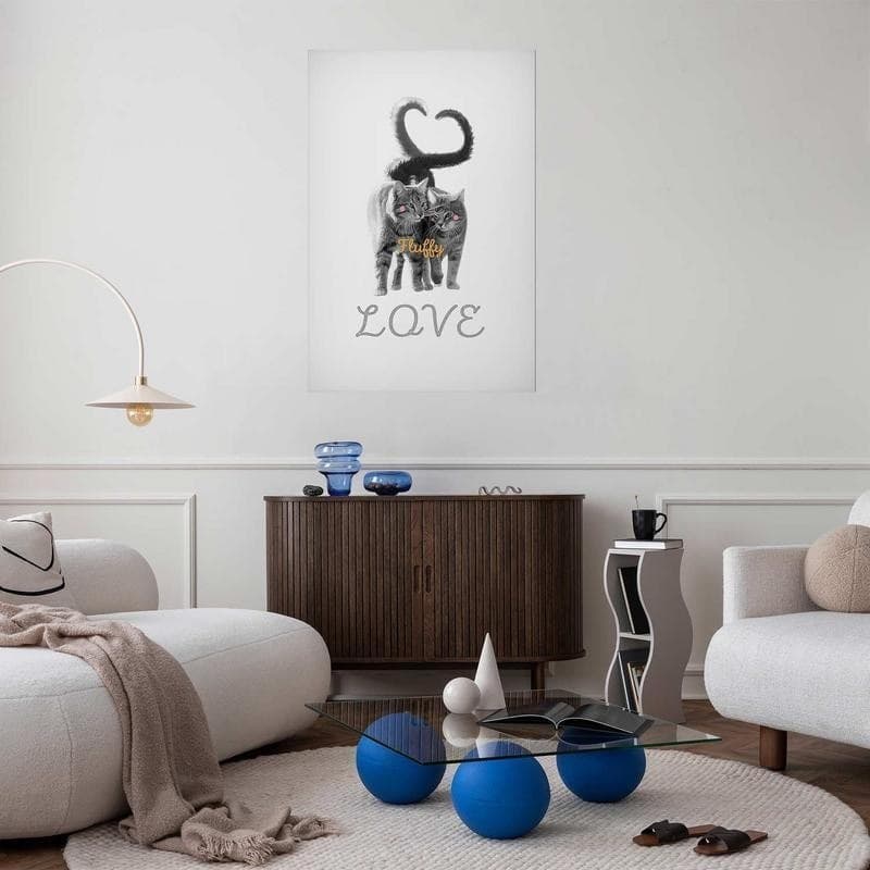 Poster - Fluffy Love in Poster e stampe Collezione Casa - Trebisacce, commercioVirtuoso.it