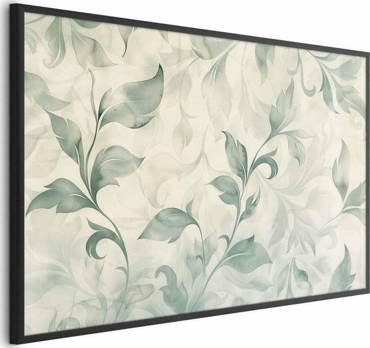 Poster - Watercolor Green-Beige Leaves in Poster e stampe Collezione Casa - Trebisacce, commercioVirtuoso.it