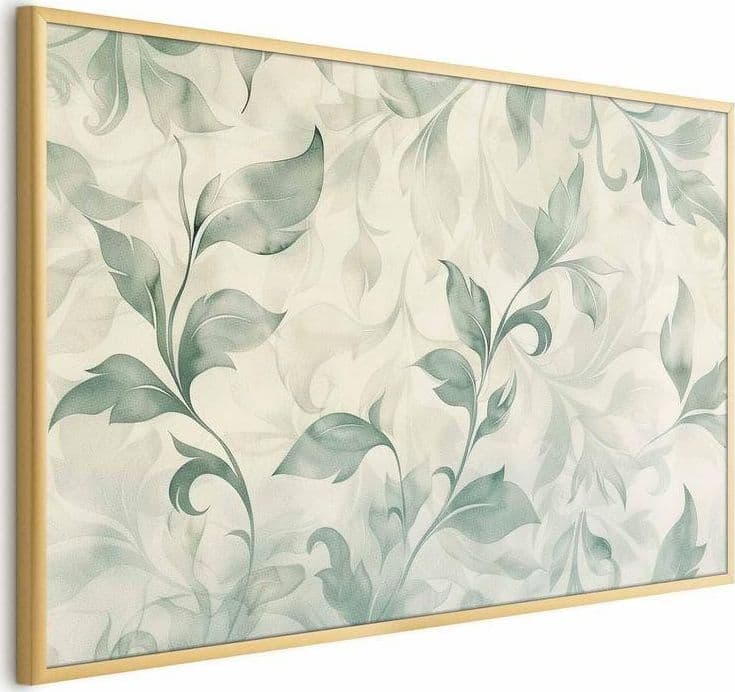 Poster - Watercolor Green-Beige Leaves in Poster e stampe Collezione Casa - Trebisacce, commercioVirtuoso.it
