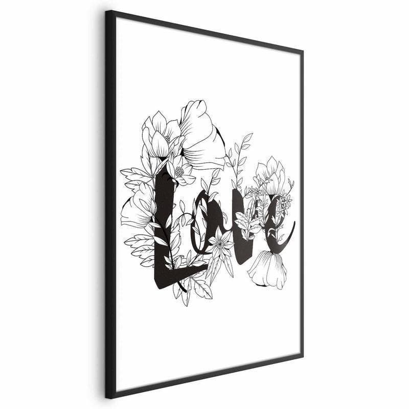 Poster - Love in Flowers in Poster e stampe Collezione Casa - Trebisacce, commercioVirtuoso.it