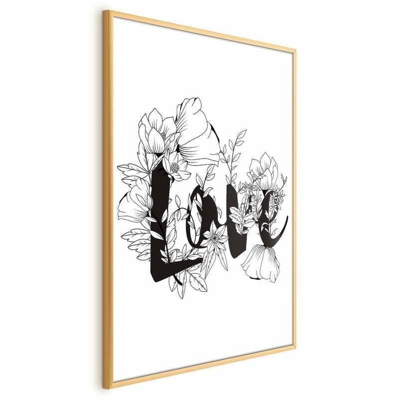 Poster - Love in Flowers in Poster e stampe Collezione Casa - Trebisacce, commercioVirtuoso.it