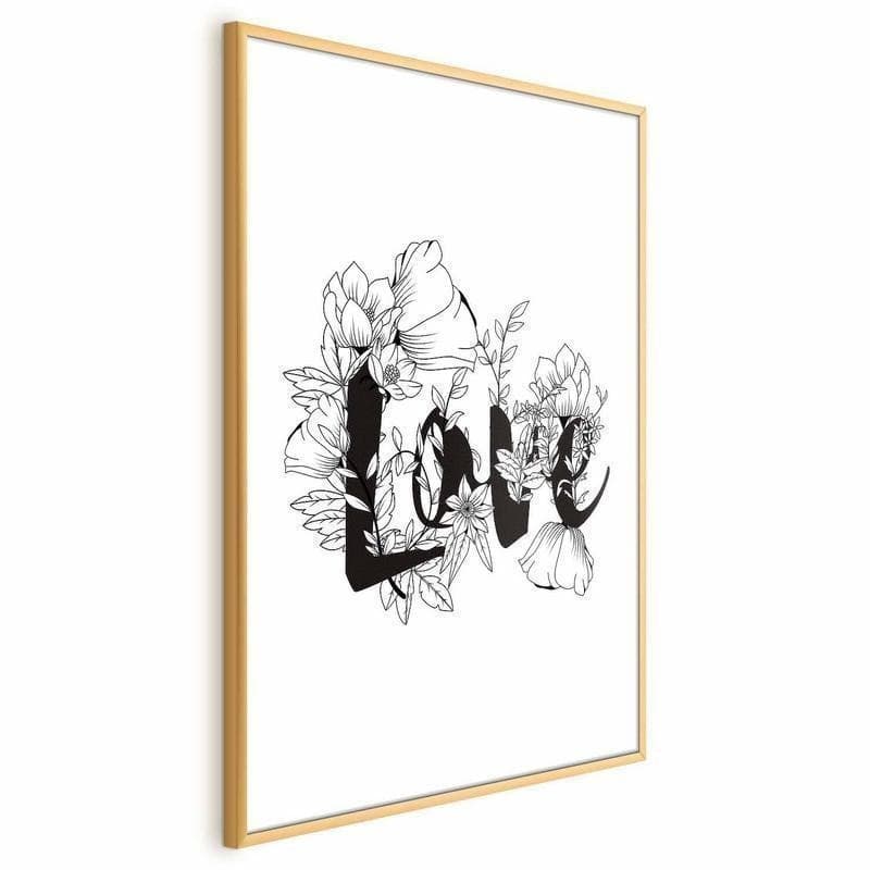 Poster - Love in Flowers in Poster e stampe Collezione Casa - Trebisacce, commercioVirtuoso.it