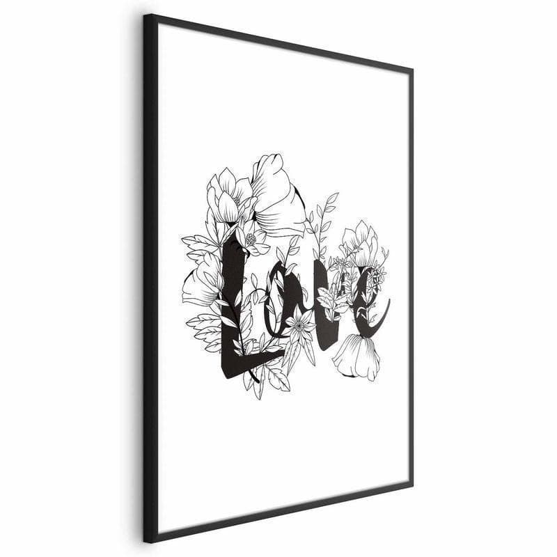 Poster - Love in Flowers in Poster e stampe Collezione Casa - Trebisacce, commercioVirtuoso.it