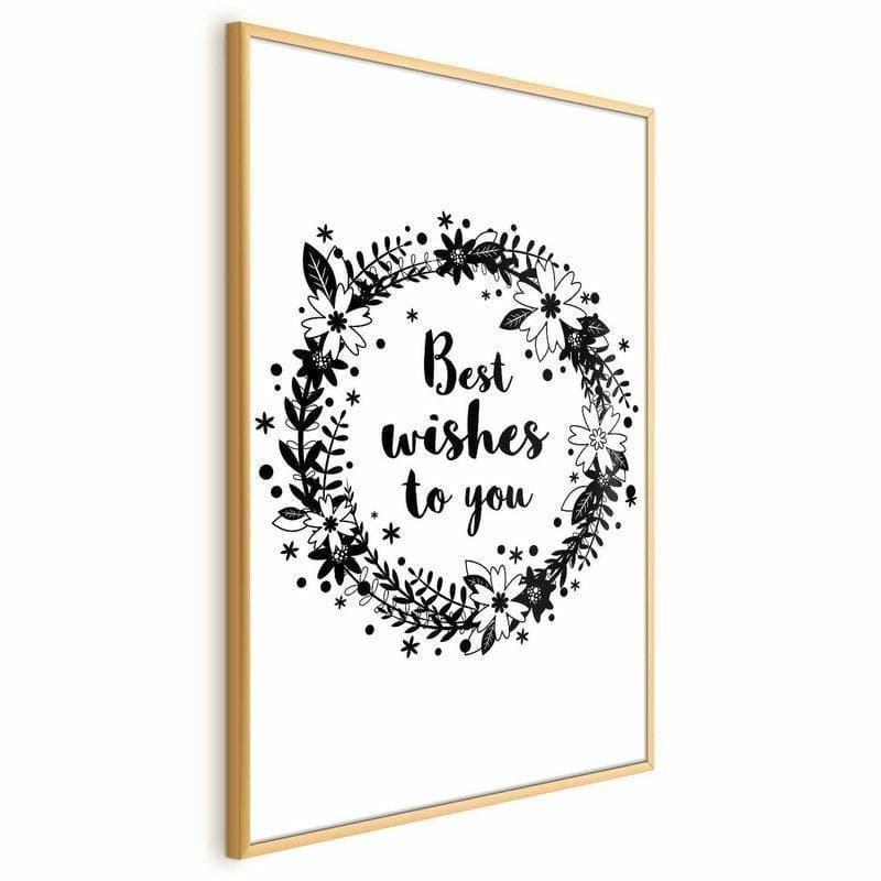 Poster - Best Wishes to You in Poster e stampe Collezione Casa - Trebisacce, commercioVirtuoso.it