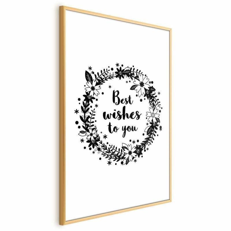 Poster - Best Wishes to You in Poster e stampe Collezione Casa - Trebisacce, commercioVirtuoso.it