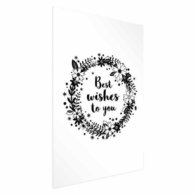 Poster - Best Wishes to You in Poster e stampe Collezione Casa - Trebisacce, commercioVirtuoso.it