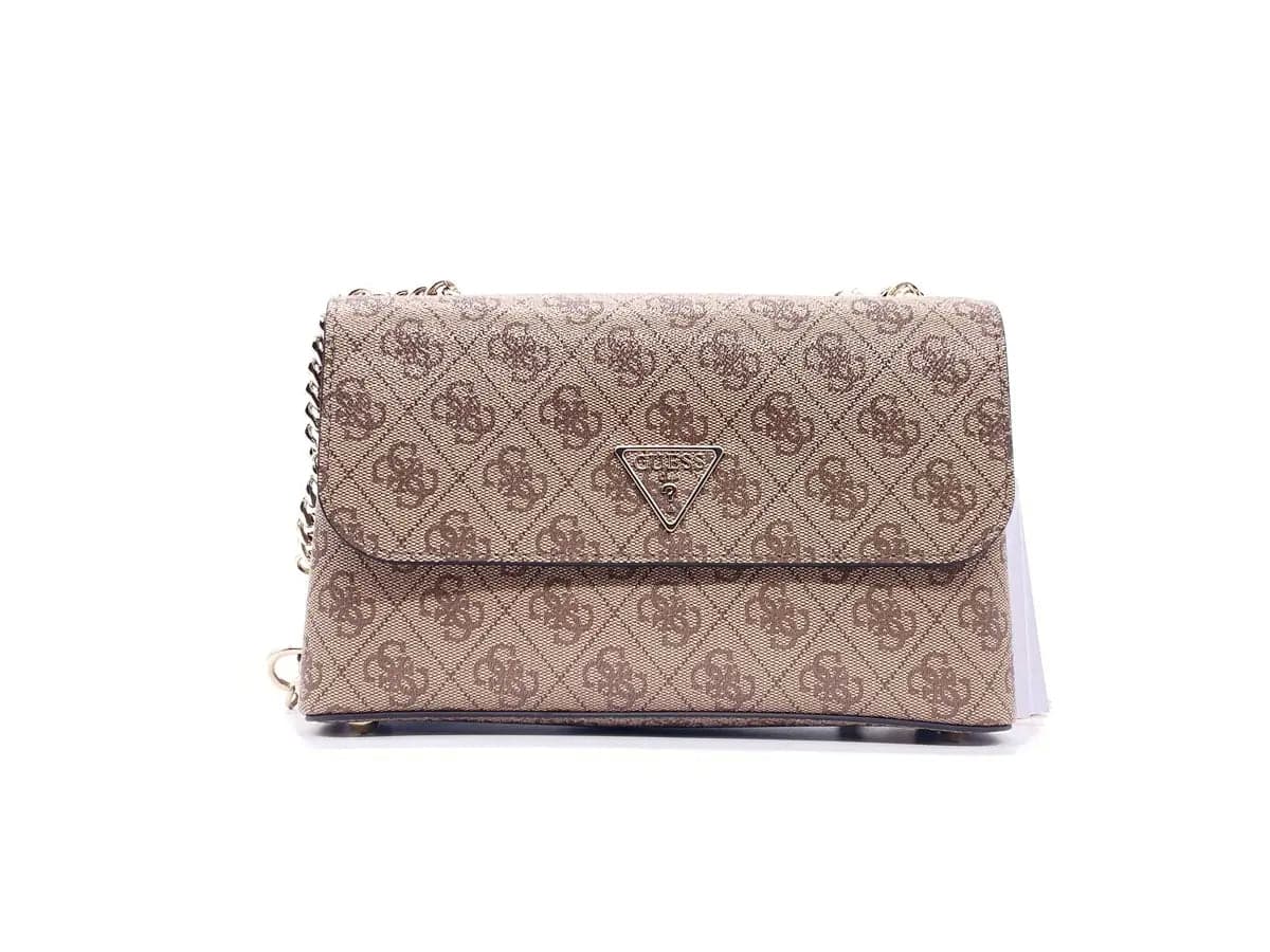 GUESS Borsa donna a tracolla ECO ERICA Latte Logo