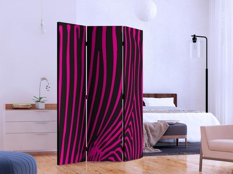 Paravento Zebra pattern (violet) [divisori da interno] in Paraventi Collezione Casa - Trebisacce, commercioVirtuoso.it