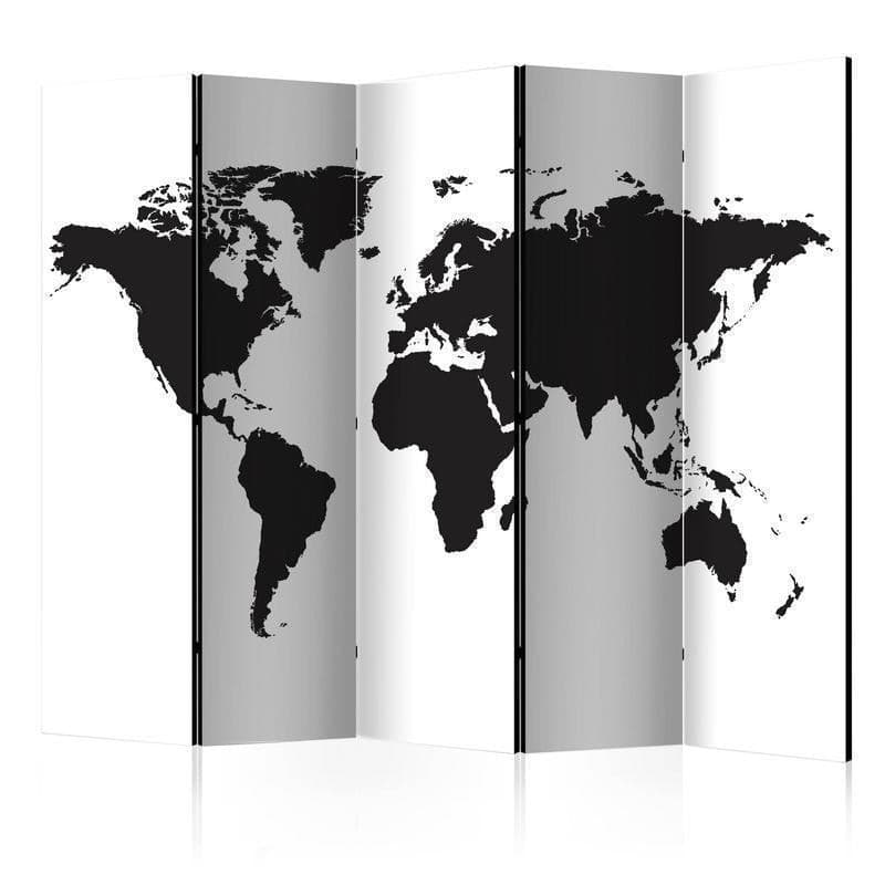Paravento Black & White World II [Room Dividers] in Paraventi Collezione Casa - Trebisacce, commercioVirtuoso.it