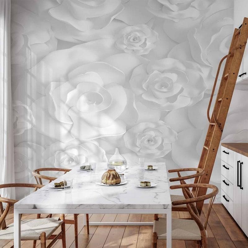 Fotomurale Plaster Flowers in Carta da parati Collezione Casa - Trebisacce, commercioVirtuoso.it