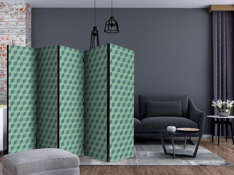 Paravento Monochromatic cubes II [divisori da interno] in Paraventi Collezione Casa - Trebisacce, commercioVirtuoso.it