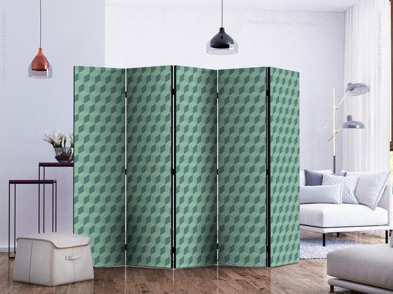 Paravento Monochromatic cubes II [divisori da interno] in Paraventi Collezione Casa - Trebisacce, commercioVirtuoso.it