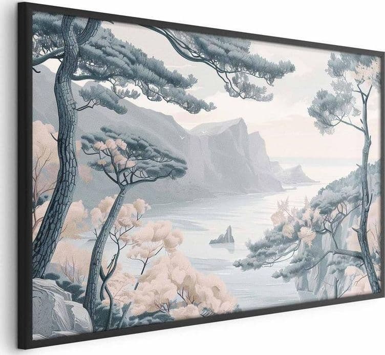 Poster - Blue Coast in Delicate Colors in Poster e stampe Collezione Casa - Trebisacce, commercioVirtuoso.it