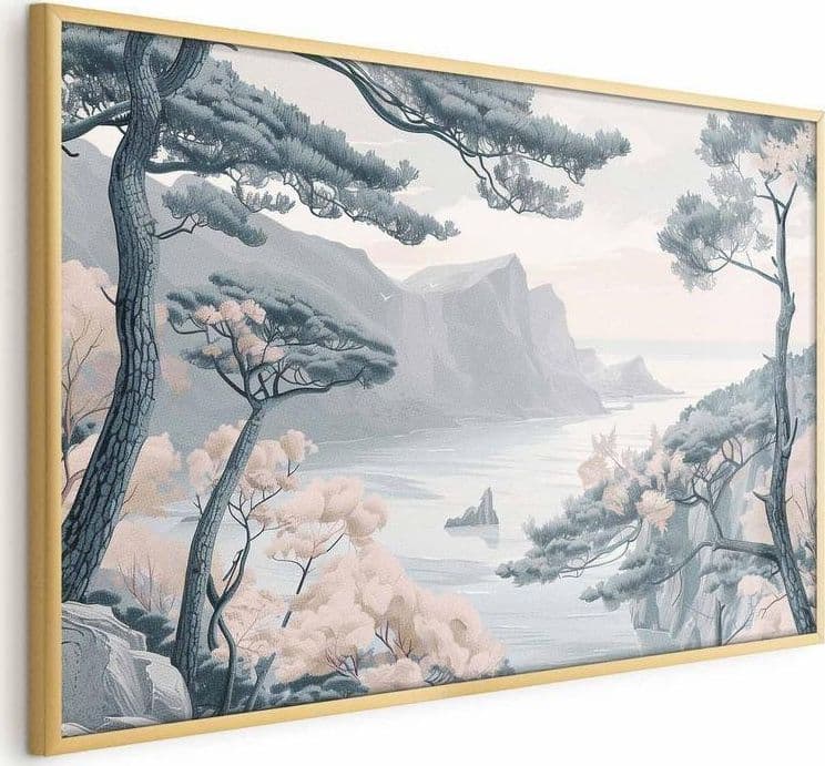 Poster - Blue Coast in Delicate Colors in Poster e stampe Collezione Casa - Trebisacce, commercioVirtuoso.it