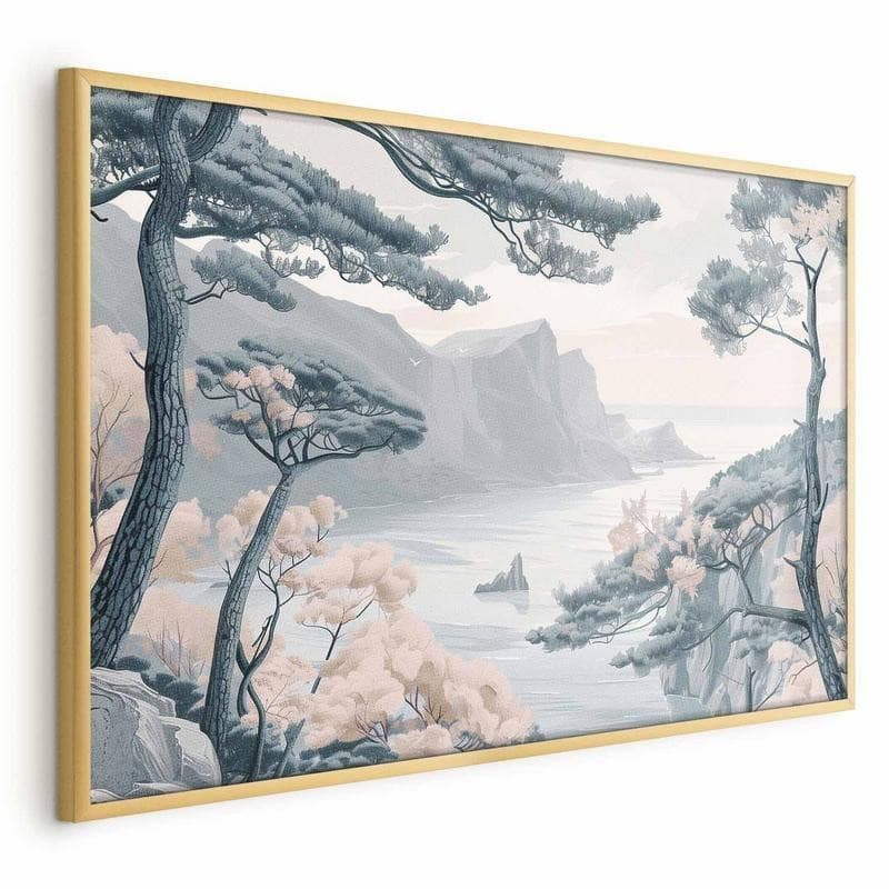 Poster - Blue Coast in Delicate Colors in Poster e stampe Collezione Casa - Trebisacce, commercioVirtuoso.it