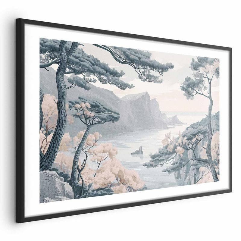 Poster - Blue Coast in Delicate Colors in Poster e stampe Collezione Casa - Trebisacce, commercioVirtuoso.it