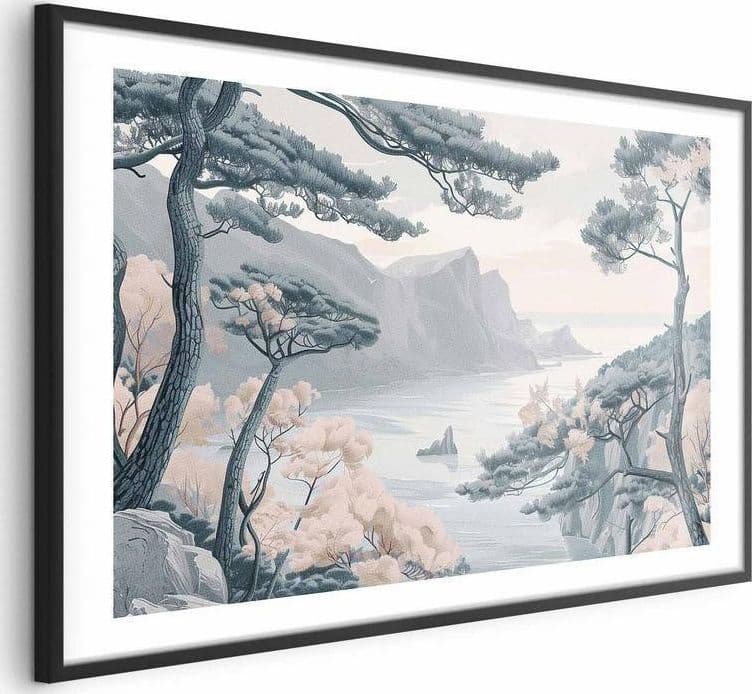 Poster - Blue Coast in Delicate Colors in Poster e stampe Collezione Casa - Trebisacce, commercioVirtuoso.it