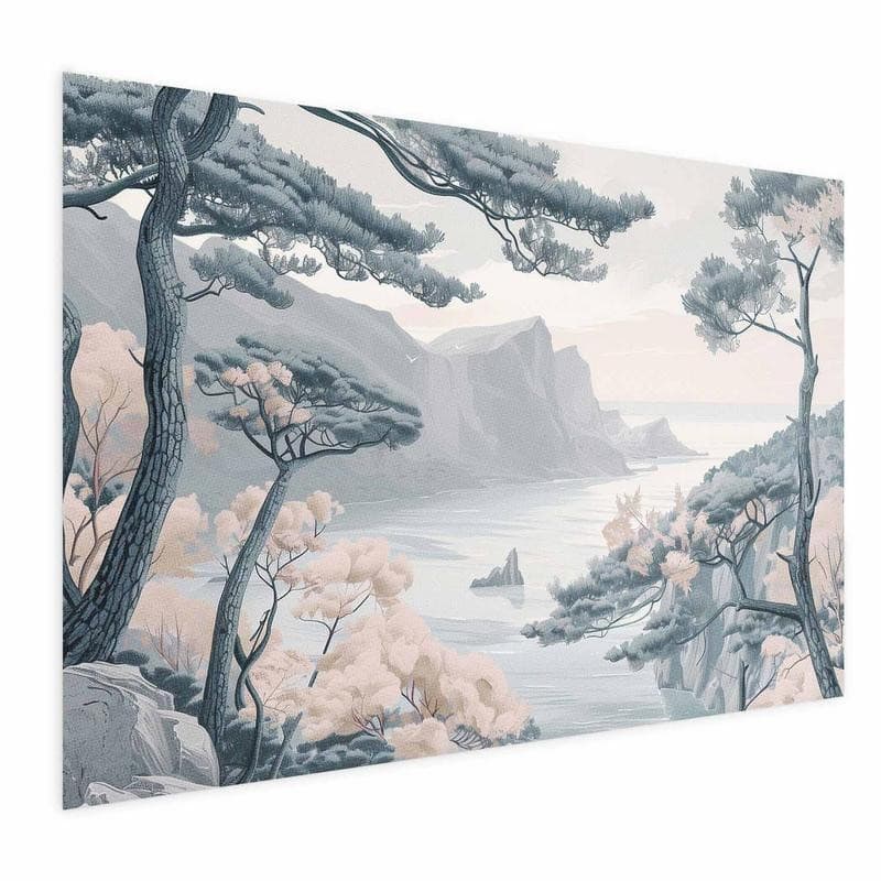 Poster - Blue Coast in Delicate Colors in Poster e stampe Collezione Casa - Trebisacce, commercioVirtuoso.it