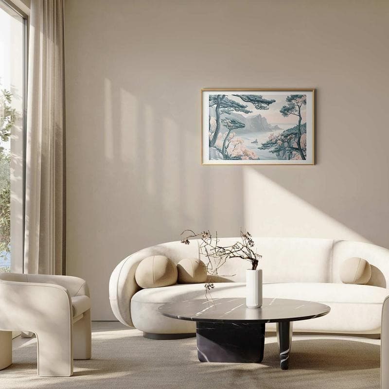 Poster - Blue Coast in Delicate Colors in Poster e stampe Collezione Casa - Trebisacce, commercioVirtuoso.it