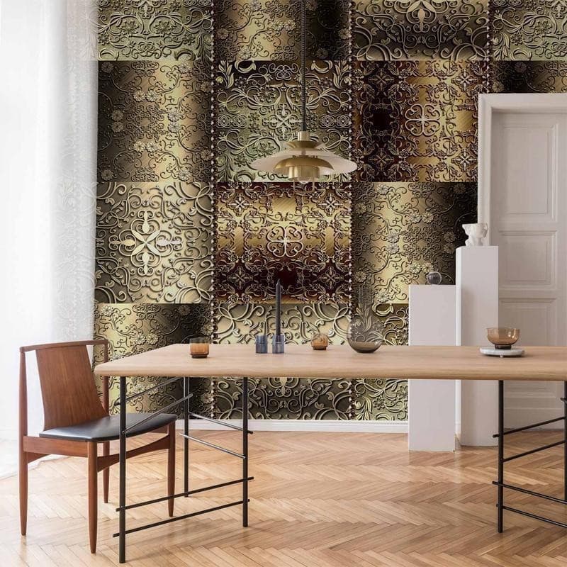 Fotomurale Metal Plates in Carta da parati Collezione Casa - Trebisacce, commercioVirtuoso.it