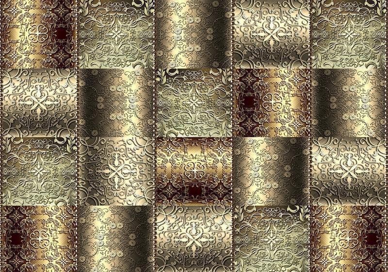 Fotomurale Metal Plates in Carta da parati Collezione Casa - Trebisacce, commercioVirtuoso.it