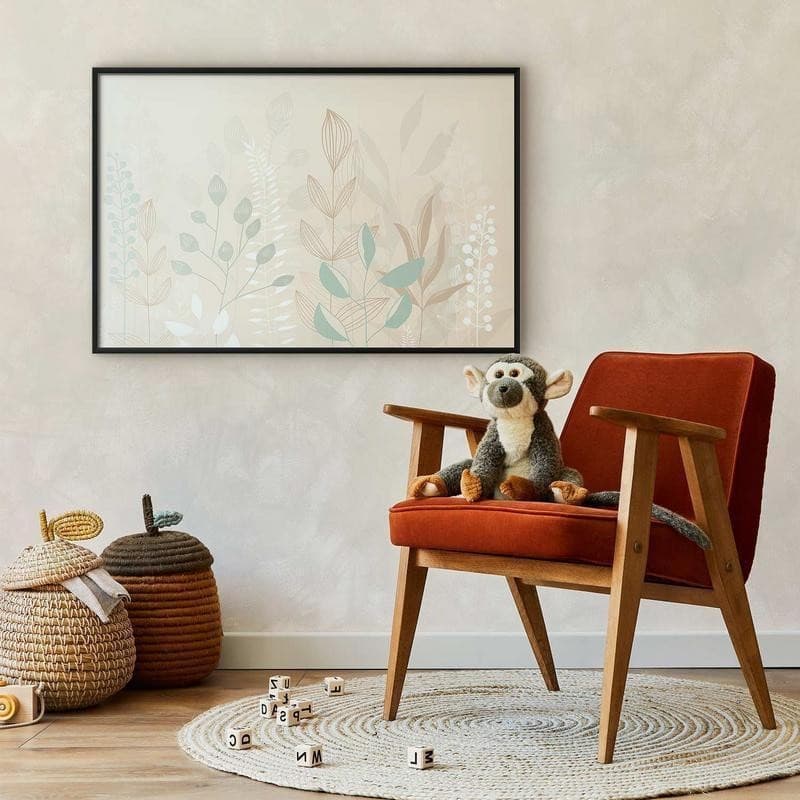 Poster - Pastel-Beige Meadow in Poster e stampe Collezione Casa - Trebisacce, commercioVirtuoso.it