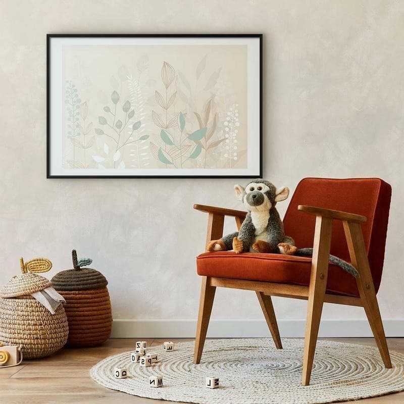 Poster - Pastel-Beige Meadow in Poster e stampe Collezione Casa - Trebisacce, commercioVirtuoso.it