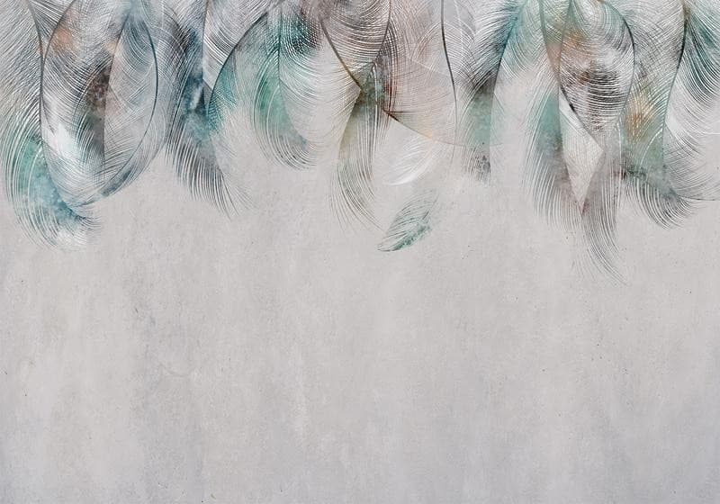 Fotomurale Colourful Feathers in Carta da parati Collezione Casa - Trebisacce, commercioVirtuoso.it