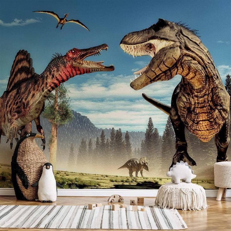 Fotomurale Fighting Dinosaurs in Carta da parati Collezione Casa - Trebisacce, commercioVirtuoso.it