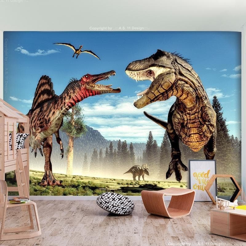 Fotomurale Fighting Dinosaurs in Carta da parati Collezione Casa - Trebisacce, commercioVirtuoso.it