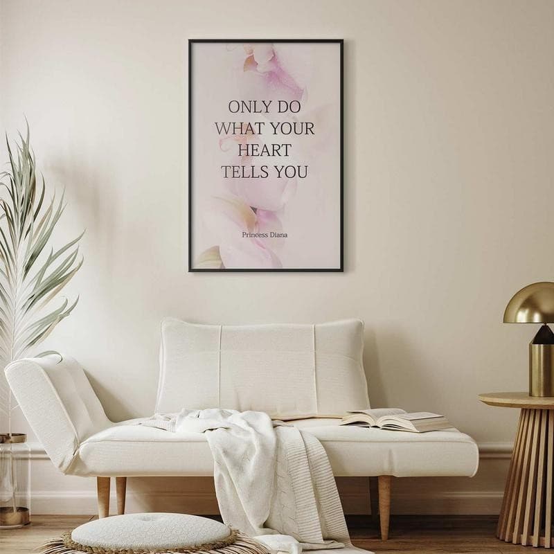 Poster - Do What Your Heart Tells in Poster e stampe Collezione Casa - Trebisacce, commercioVirtuoso.it
