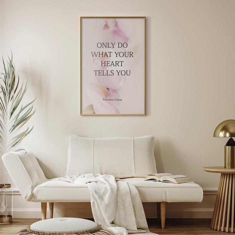 Poster - Do What Your Heart Tells in Poster e stampe Collezione Casa - Trebisacce, commercioVirtuoso.it