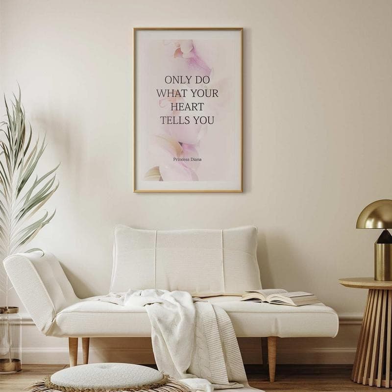 Poster - Do What Your Heart Tells in Poster e stampe Collezione Casa - Trebisacce, commercioVirtuoso.it