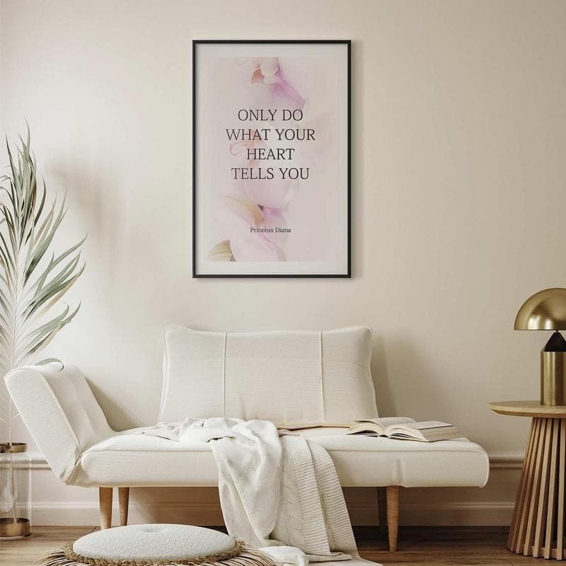 Poster - Do What Your Heart Tells in Poster e stampe Collezione Casa - Trebisacce, commercioVirtuoso.it