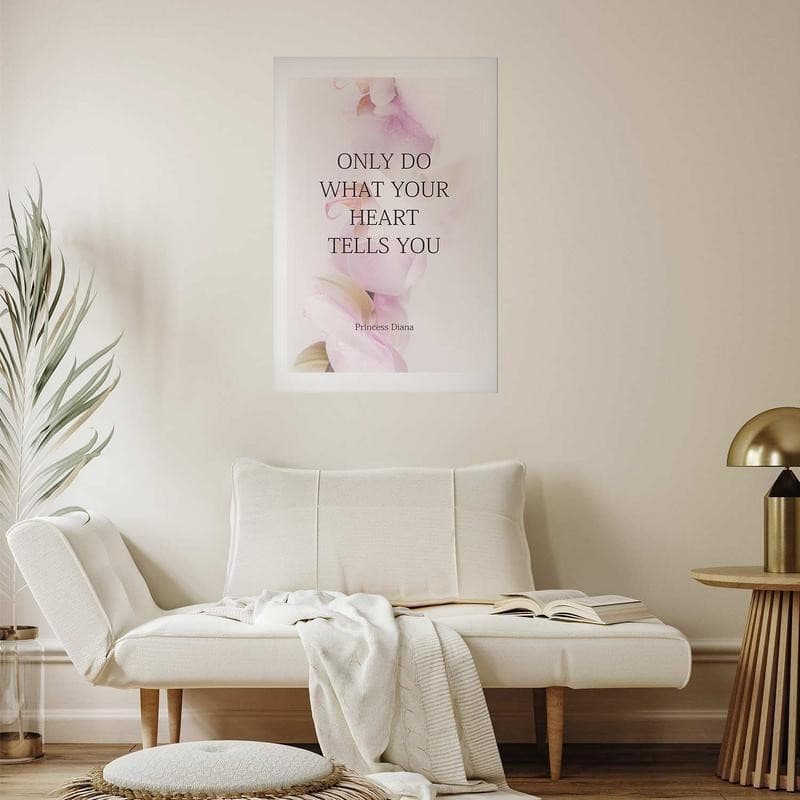 Poster - Do What Your Heart Tells in Poster e stampe Collezione Casa - Trebisacce, commercioVirtuoso.it