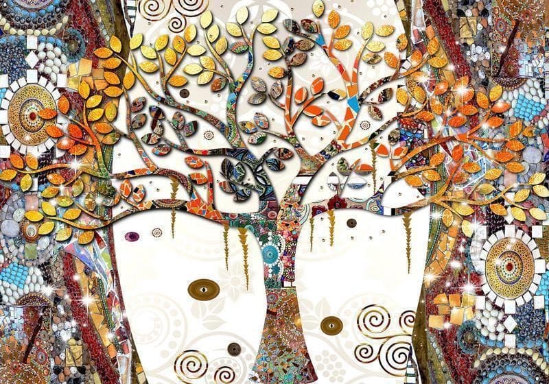 Carta da Parati Albero della Vita Decorato in Carta da parati Collezione Casa - Trebisacce, commercioVirtuoso.it