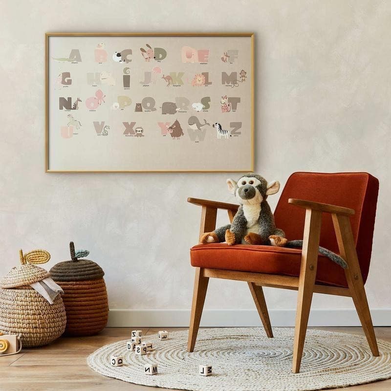 Poster - Beige Alphabet in Poster e stampe Collezione Casa - Trebisacce, commercioVirtuoso.it