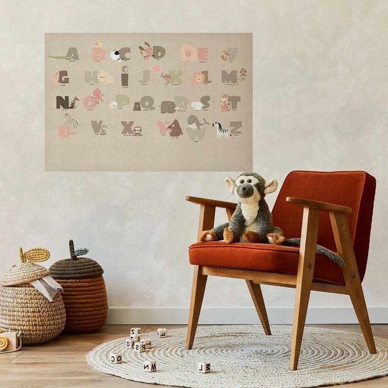 Poster - Beige Alphabet in Poster e stampe Collezione Casa - Trebisacce, commercioVirtuoso.it