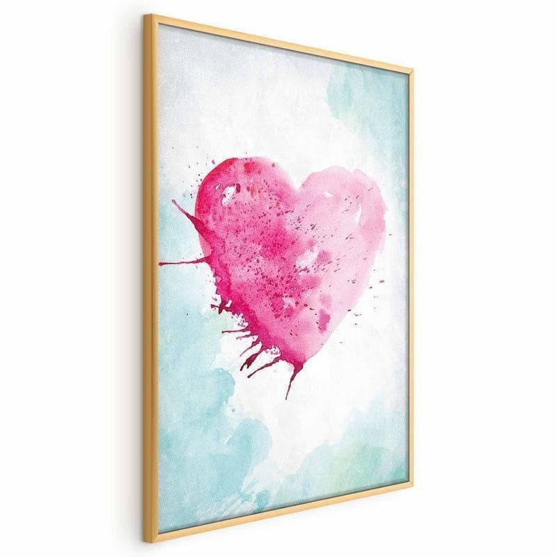 Poster - Watercolor Heart in Poster e stampe Collezione Casa - Trebisacce, commercioVirtuoso.it