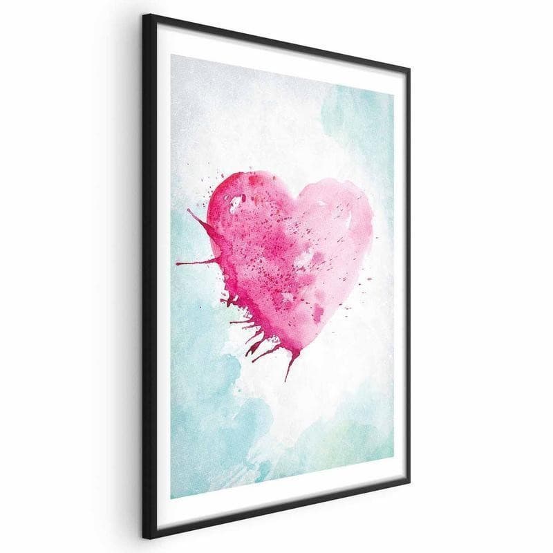 Poster - Watercolor Heart in Poster e stampe Collezione Casa - Trebisacce, commercioVirtuoso.it