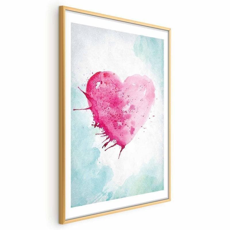 Poster - Watercolor Heart in Poster e stampe Collezione Casa - Trebisacce, commercioVirtuoso.it