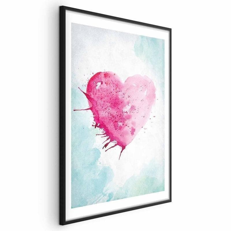 Poster - Watercolor Heart in Poster e stampe Collezione Casa - Trebisacce, commercioVirtuoso.it