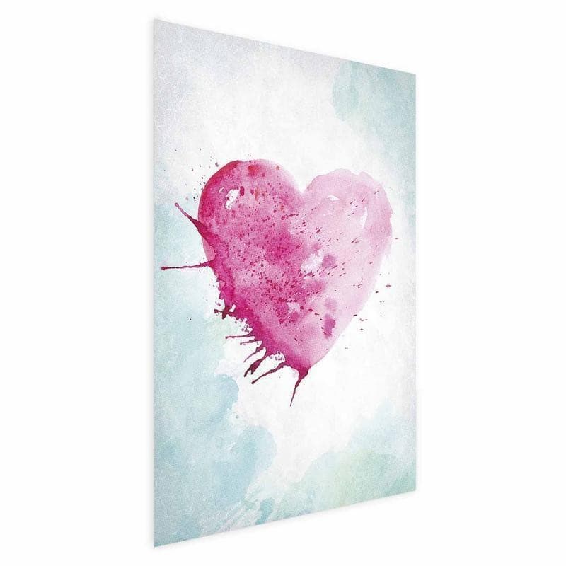 Poster - Watercolor Heart in Poster e stampe Collezione Casa - Trebisacce, commercioVirtuoso.it