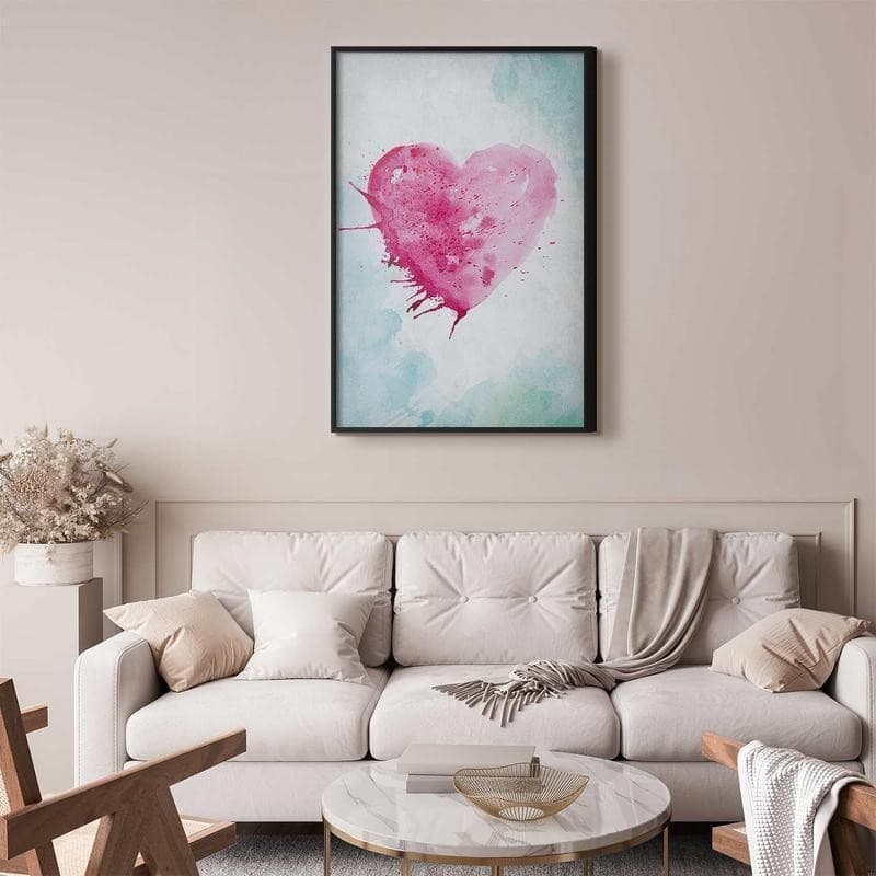 Poster - Watercolor Heart in Poster e stampe Collezione Casa - Trebisacce, commercioVirtuoso.it
