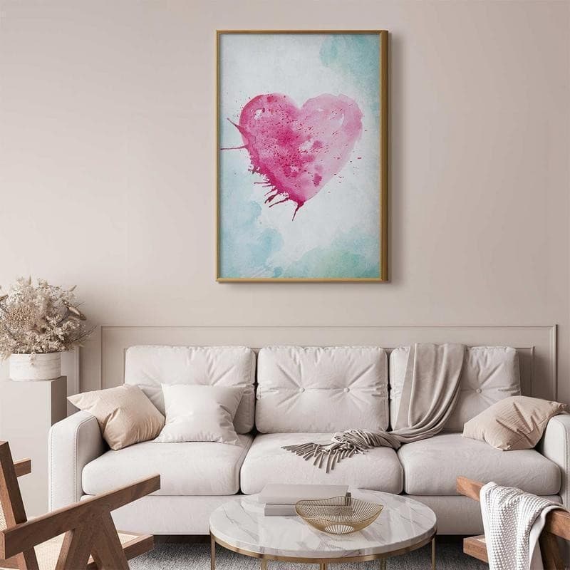Poster - Watercolor Heart in Poster e stampe Collezione Casa - Trebisacce, commercioVirtuoso.it